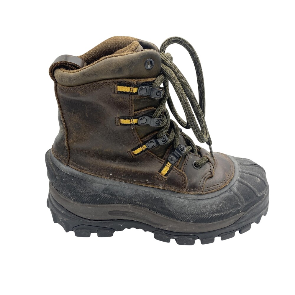 L.L.Bean Winter Snow Boots Womens Size 6M Brown Black Thinsulate Duck Asystec